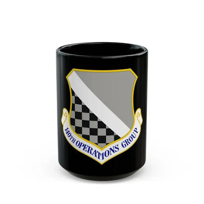 140th Operations Group (U.S. Air Force) Black Coffee Mug 15oz - Go Mug Yourself