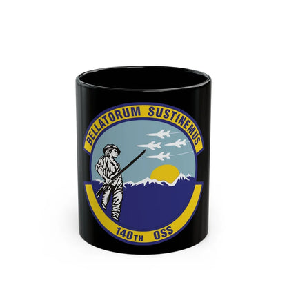 140th Operations Support Squadron (U.S. Air Force) Black Coffee Mug-11oz-Go Mug Yourself