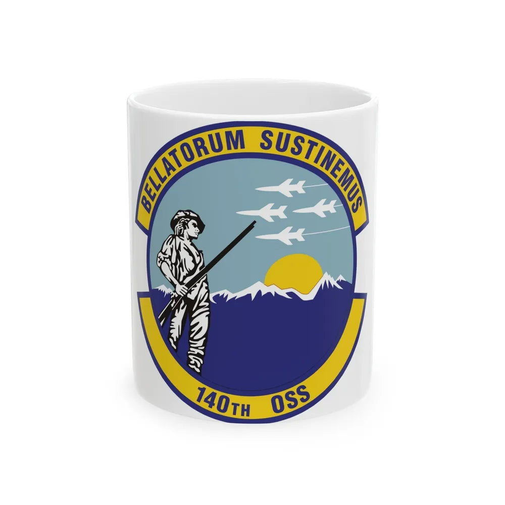 140th Operations Support Squadron (U.S. Air Force) White Coffee Mug-11oz-Go Mug Yourself