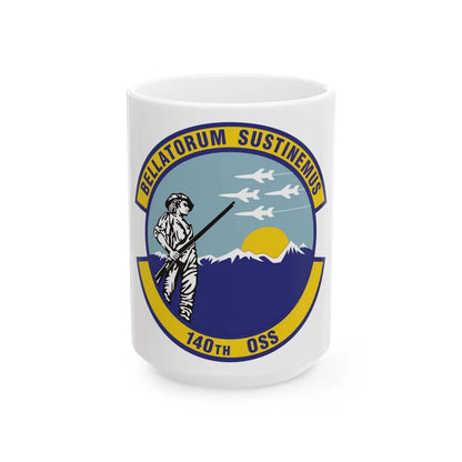 140th Operations Support Squadron (U.S. Air Force) White Coffee Mug-15oz-Go Mug Yourself