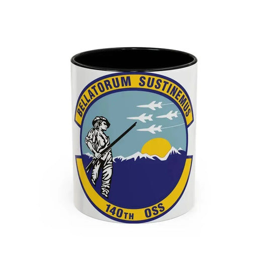 140th Operations Support Squadron (U.S. Air Force) Accent Coffee Mug 11oz Black - Go Mug Yourself