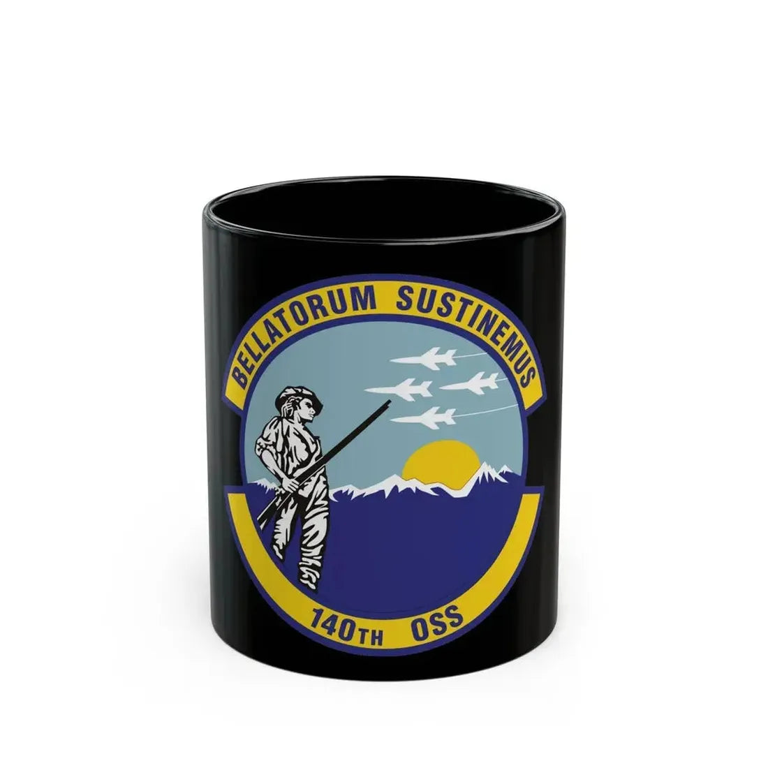 140th Operations Support Squadron (U.S. Air Force) Black Coffee Mug 11oz - Go Mug Yourself