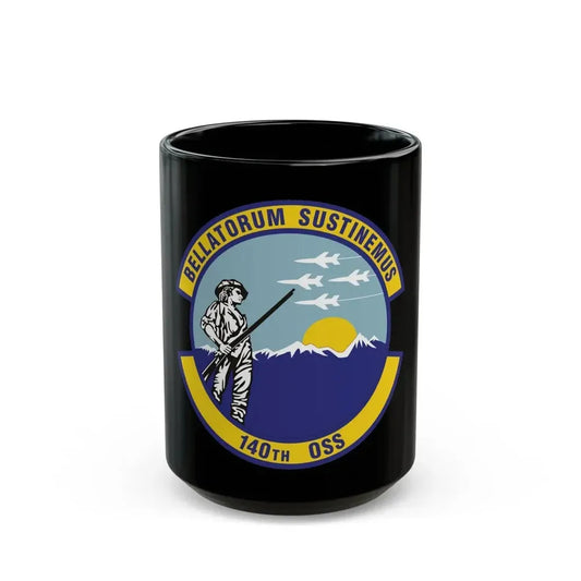 140th Operations Support Squadron (U.S. Air Force) Black Coffee Mug 15oz - Go Mug Yourself