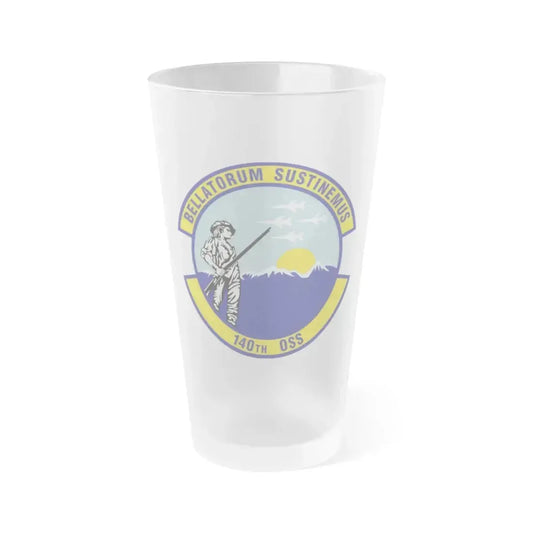 140th Operations Support Squadron (U.S. Air Force) Frosted Pint Glass 16oz 16oz Frosted - Go Mug Yourself