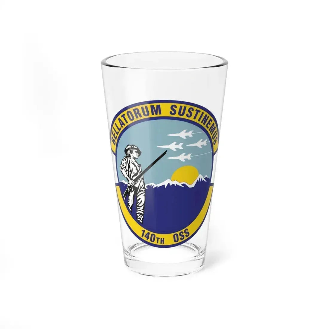140th Operations Support Squadron (U.S. Air Force) Pint Glass 16oz 16oz - Go Mug Yourself