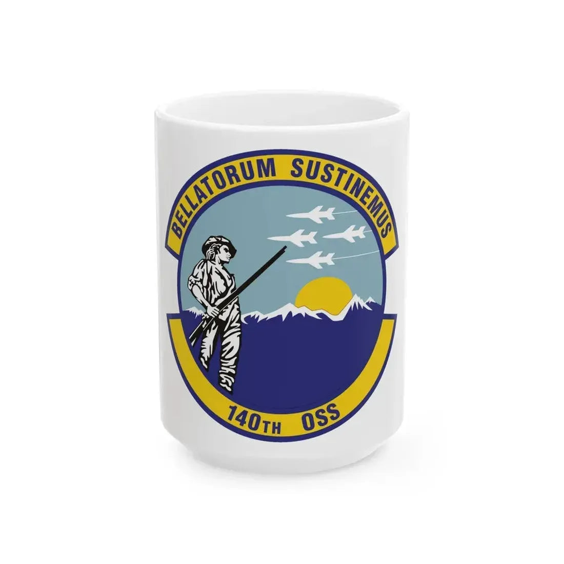 140th Operations Support Squadron (U.S. Air Force) White Coffee Mug 15oz - Go Mug Yourself