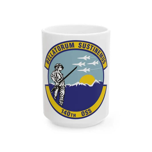 140th Operations Support Squadron (U.S. Air Force) White Coffee Mug 15oz - Go Mug Yourself