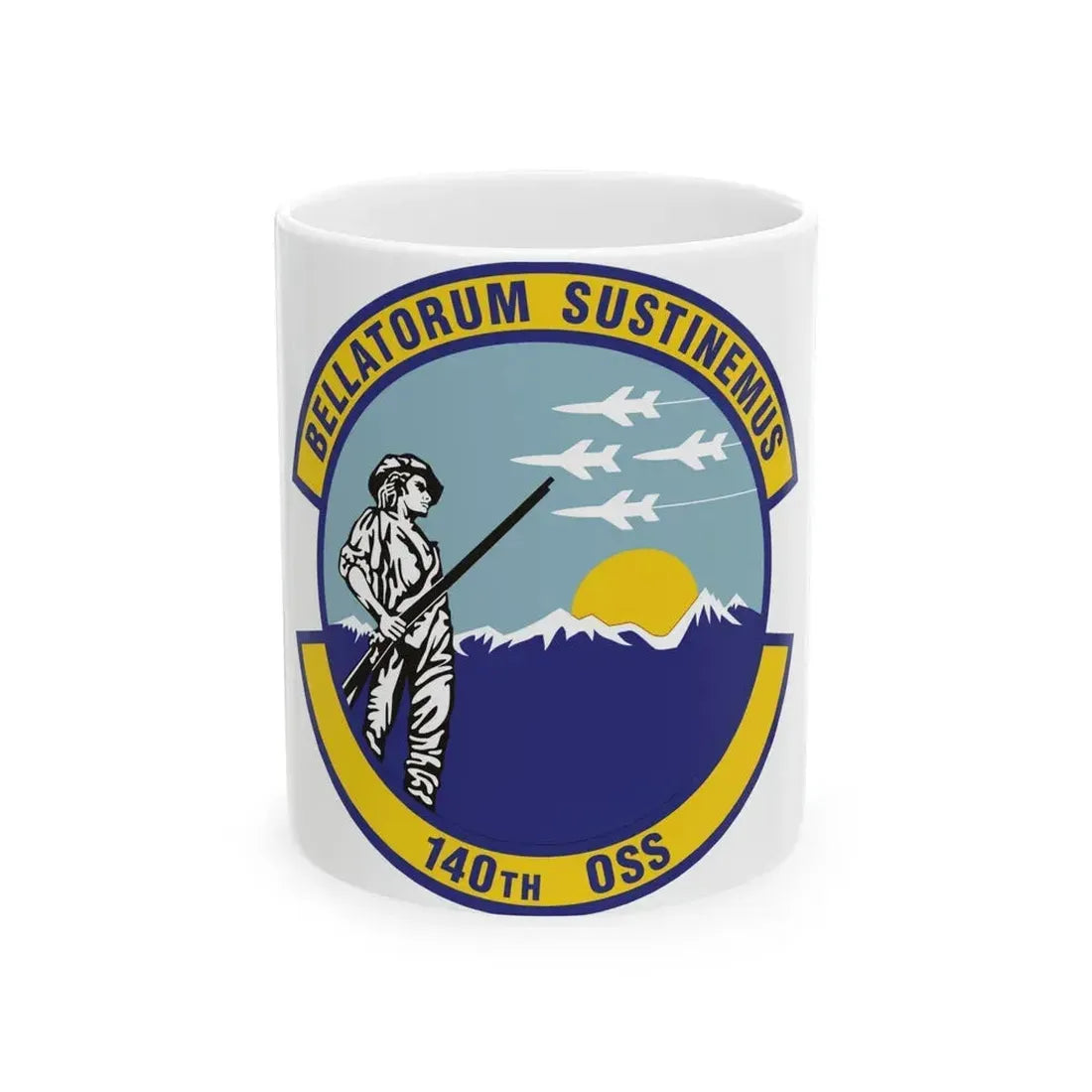 140th Operations Support Squadron (U.S. Air Force) White Coffee Mug - Go Mug Yourself