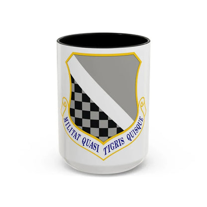 140th Wing (U.S. Air Force) Accent Coffee Mug 15oz Black - Go Mug Yourself