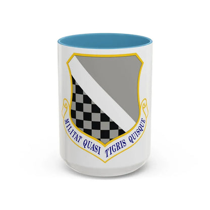 140th Wing (U.S. Air Force) Accent Coffee Mug 15oz Light Blue - Go Mug Yourself