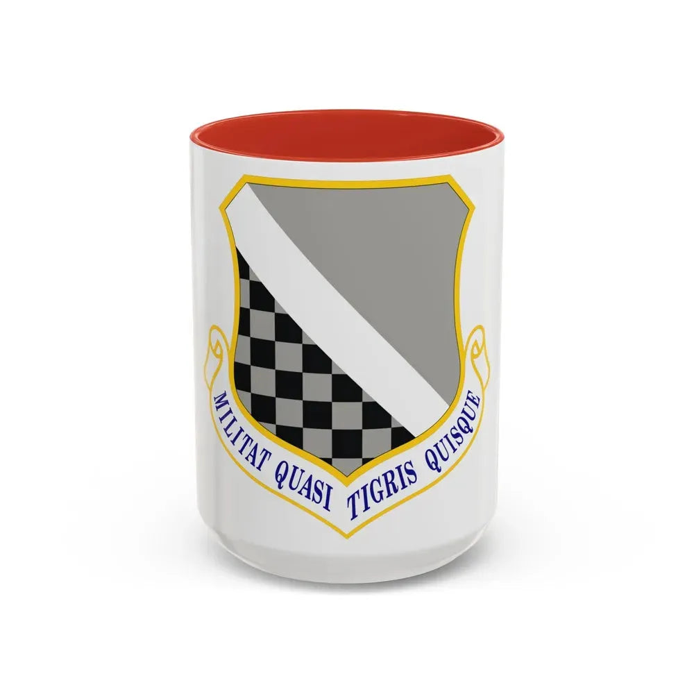 140th Wing (U.S. Air Force) Accent Coffee Mug 15oz Red - Go Mug Yourself