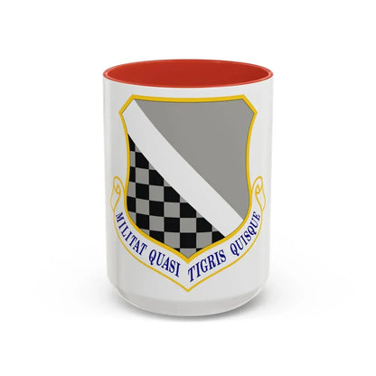 140th Wing (U.S. Air Force) Accent Coffee Mug 15oz Red - Go Mug Yourself