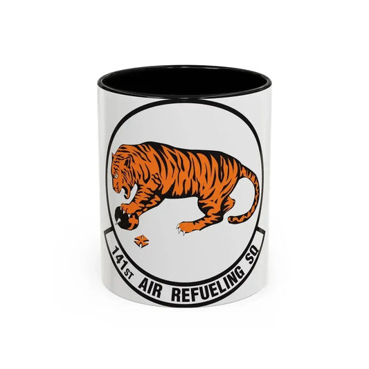 141 Air Refueling Squadron (U.S. Air Force) Accent Coffee Mug 11oz Black - Go Mug Yourself