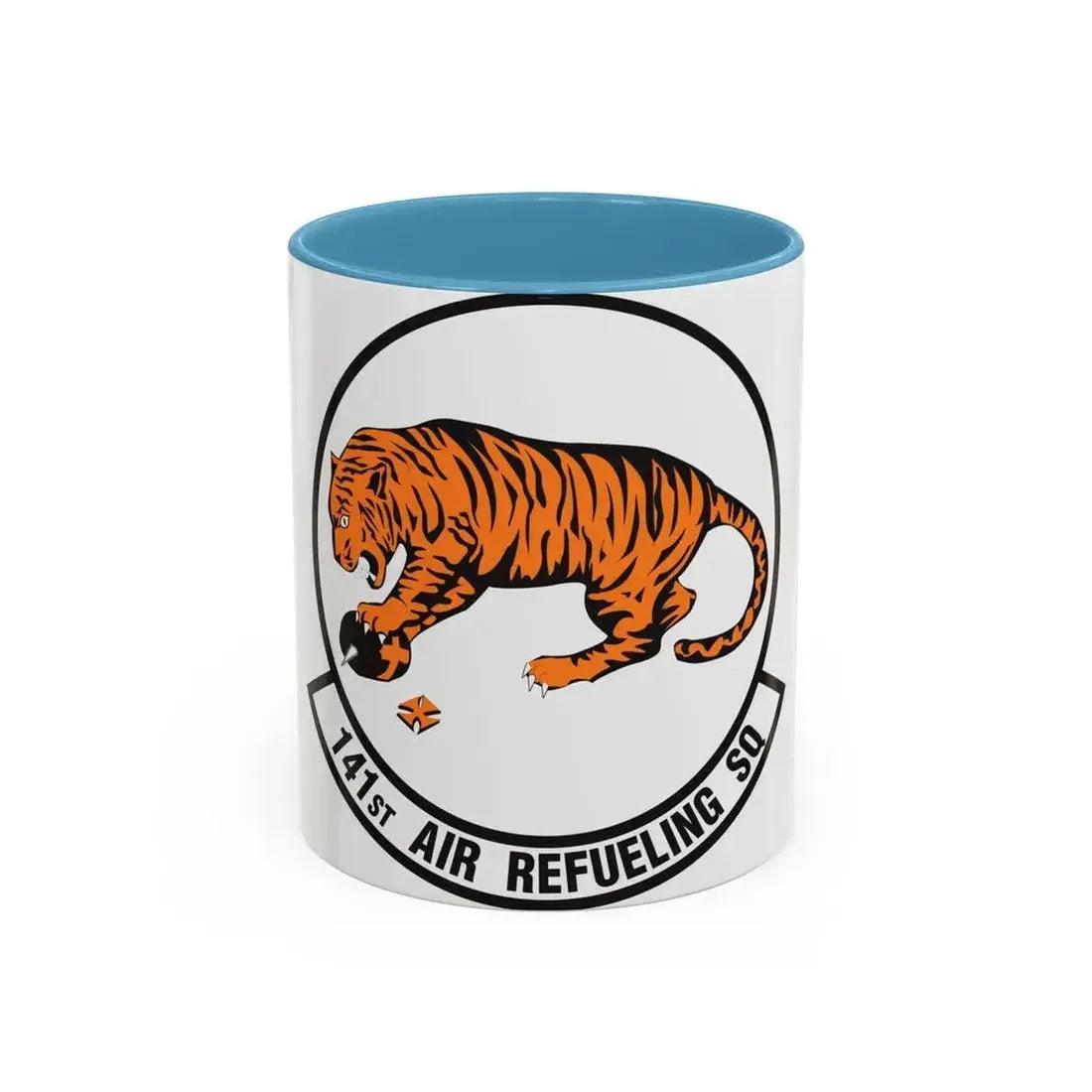 141 Air Refueling Squadron (U.S. Air Force) Accent Coffee Mug 11oz Light Blue - Go Mug Yourself