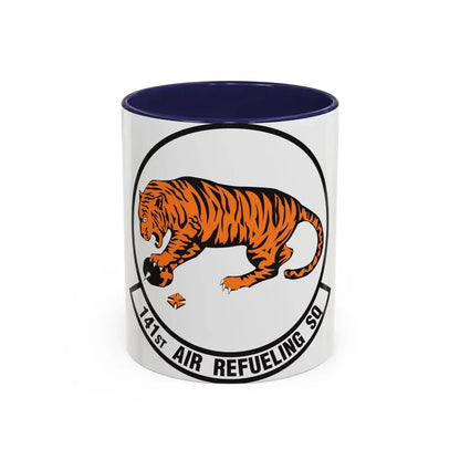 141 Air Refueling Squadron (U.S. Air Force) Accent Coffee Mug 11oz Navy - Go Mug Yourself
