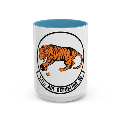 141 Air Refueling Squadron (U.S. Air Force) Accent Coffee Mug 15oz Light Blue - Go Mug Yourself
