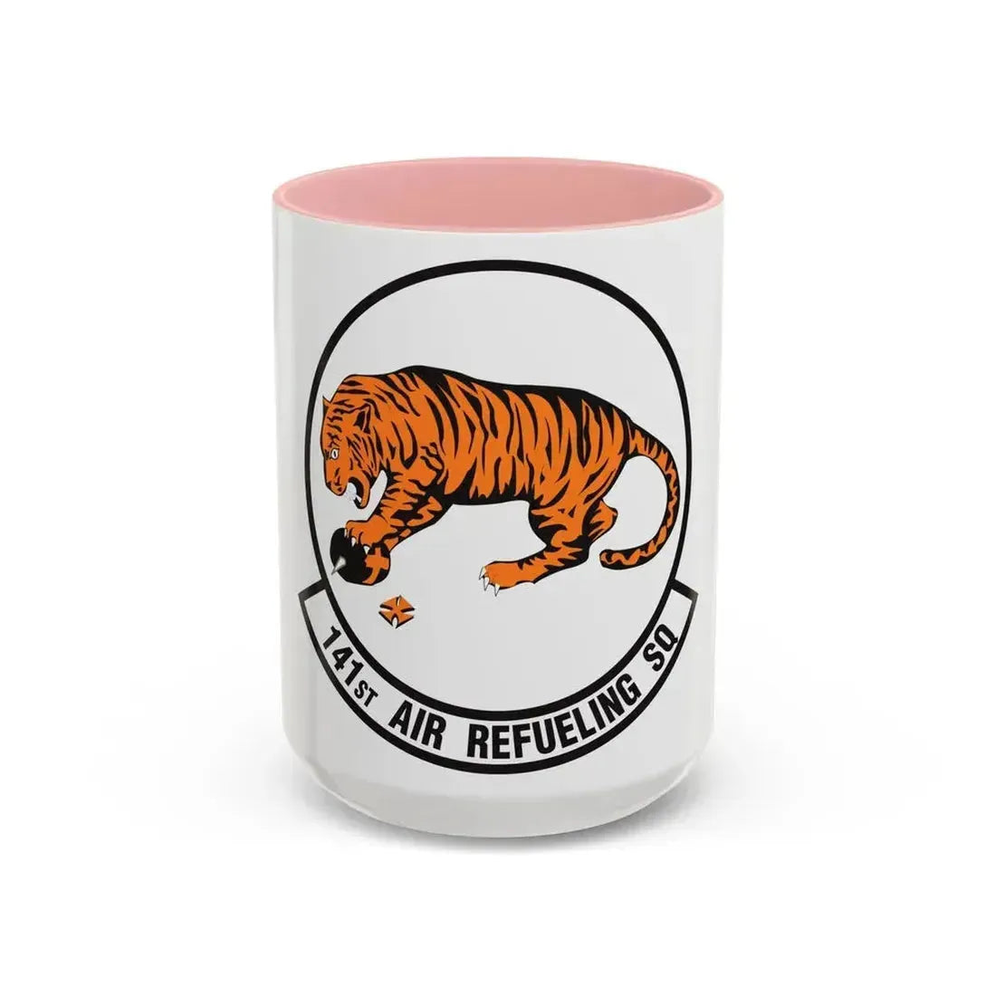 141 Air Refueling Squadron (U.S. Air Force) Accent Coffee Mug 15oz Pink - Go Mug Yourself