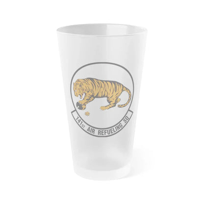 141 Air Refueling Squadron (U.S. Air Force) Frosted Pint Glass 16oz Default Title - Go Mug Yourself