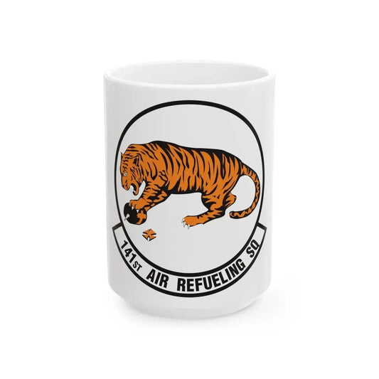 141 Air Refueling Squadron (U.S. Air Force) White Coffee Mug 15oz - Go Mug Yourself