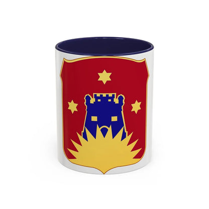 141 Engineer Battalion (U.S. Army) Accent Coffee Mug-11oz-Navy-Go Mug Yourself