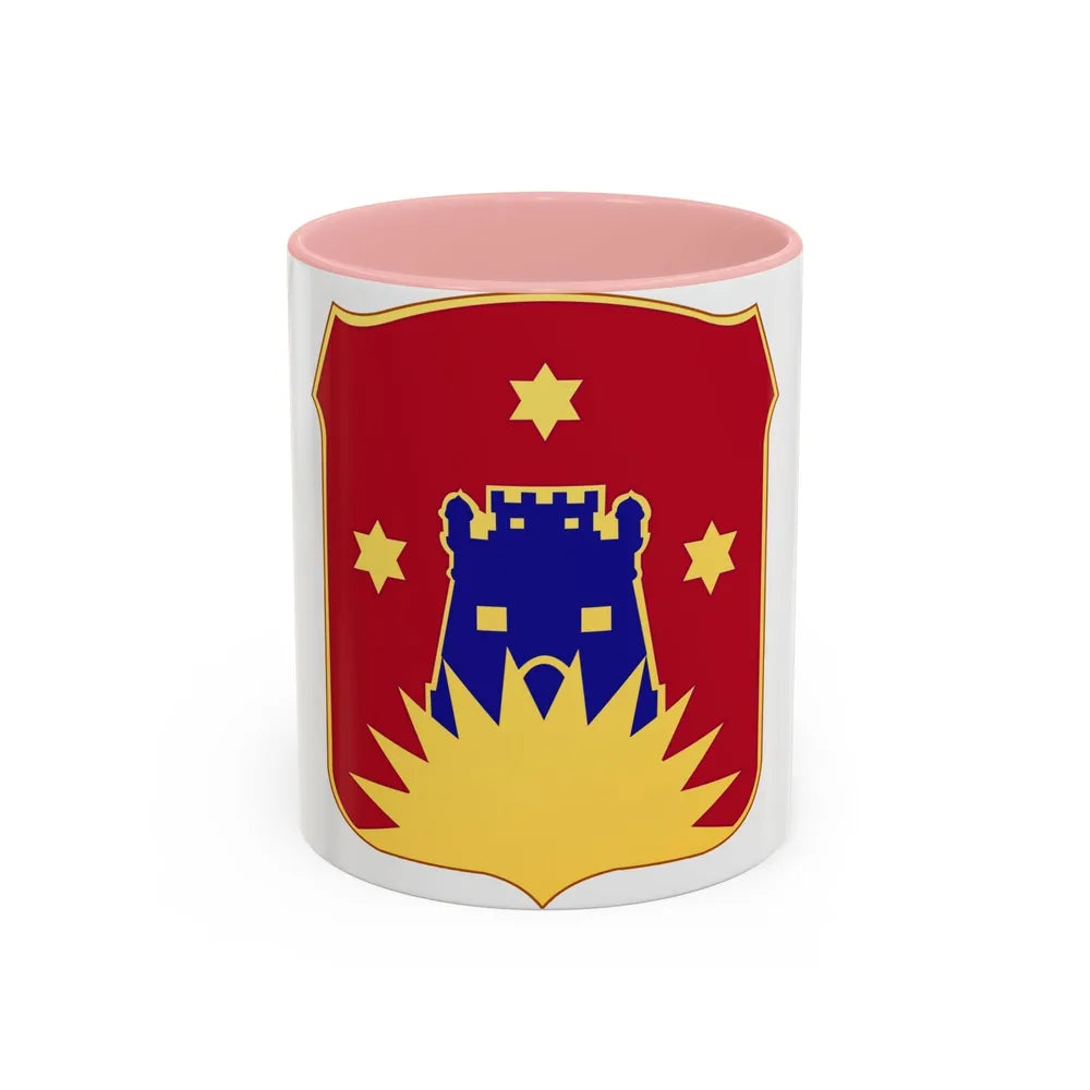 141 Engineer Battalion (U.S. Army) Accent Coffee Mug-11oz-Pink-Go Mug Yourself