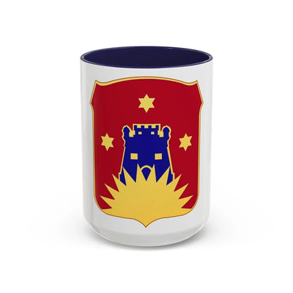 141 Engineer Battalion (U.S. Army) Accent Coffee Mug-15oz-Navy-Go Mug Yourself