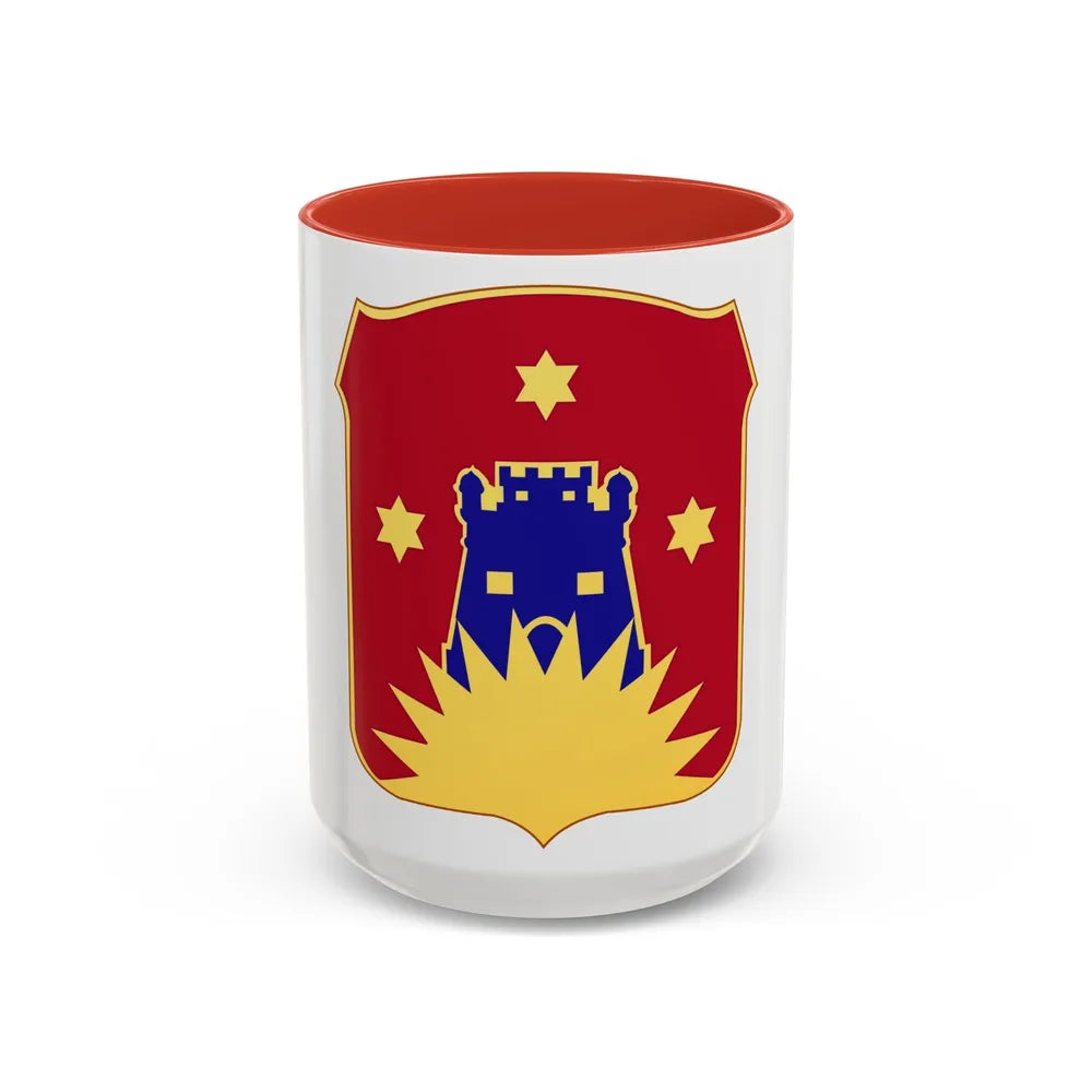 141 Engineer Battalion (U.S. Army) Accent Coffee Mug-11oz-Light Blue-Go Mug Yourself