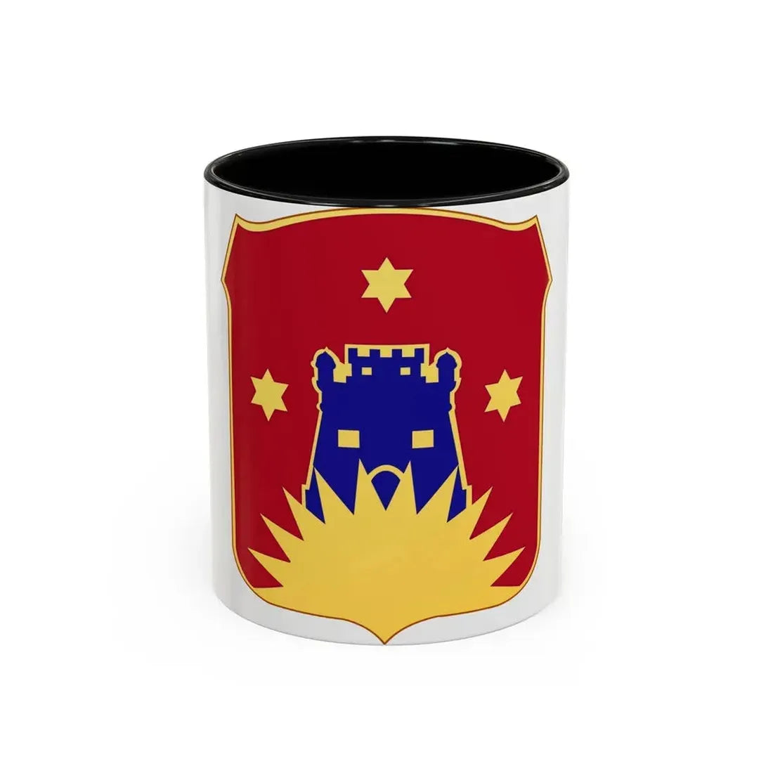 141 Engineer Battalion (U.S. Army) Accent Coffee Mug 11oz Black - Go Mug Yourself