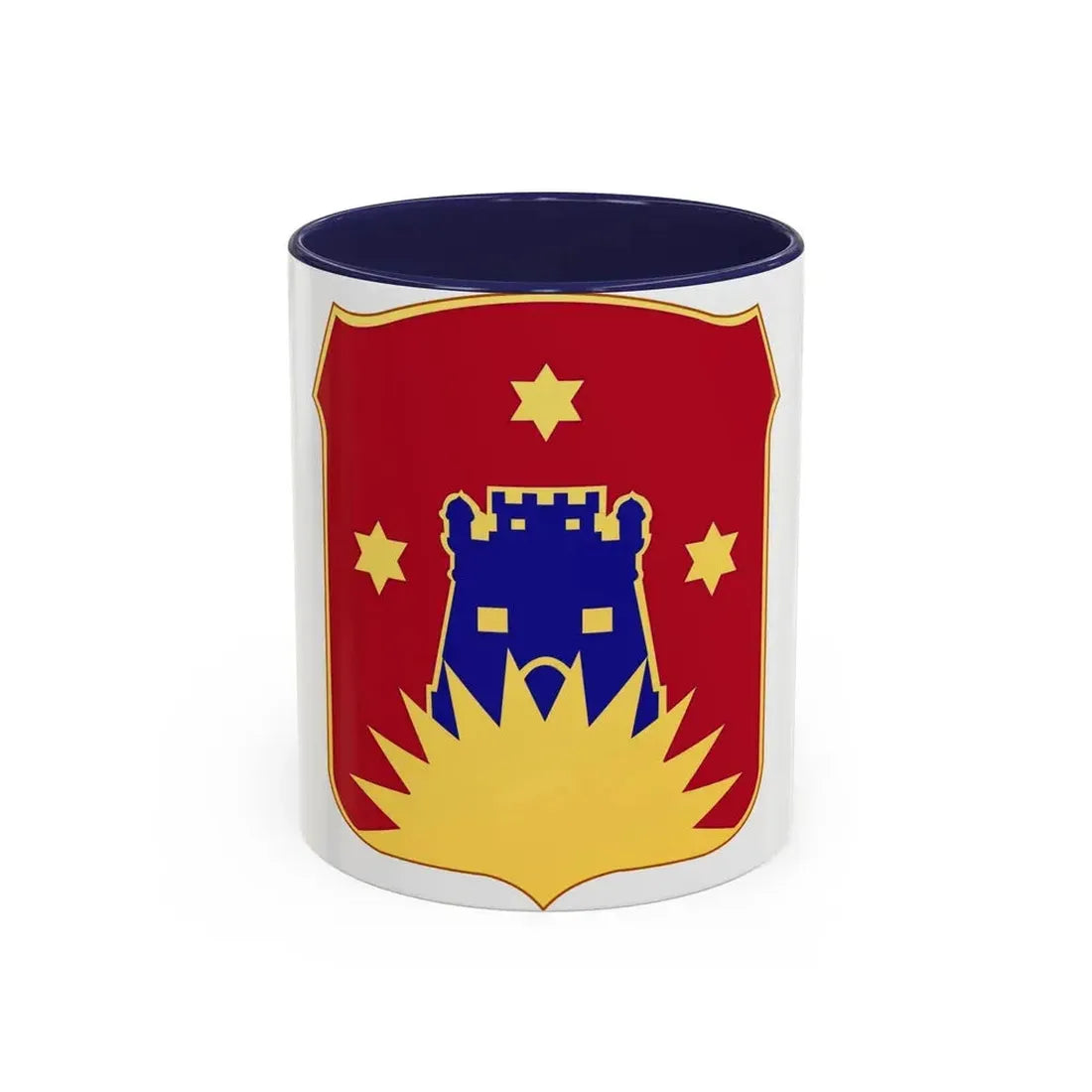 141 Engineer Battalion (U.S. Army) Accent Coffee Mug 11oz Navy - Go Mug Yourself