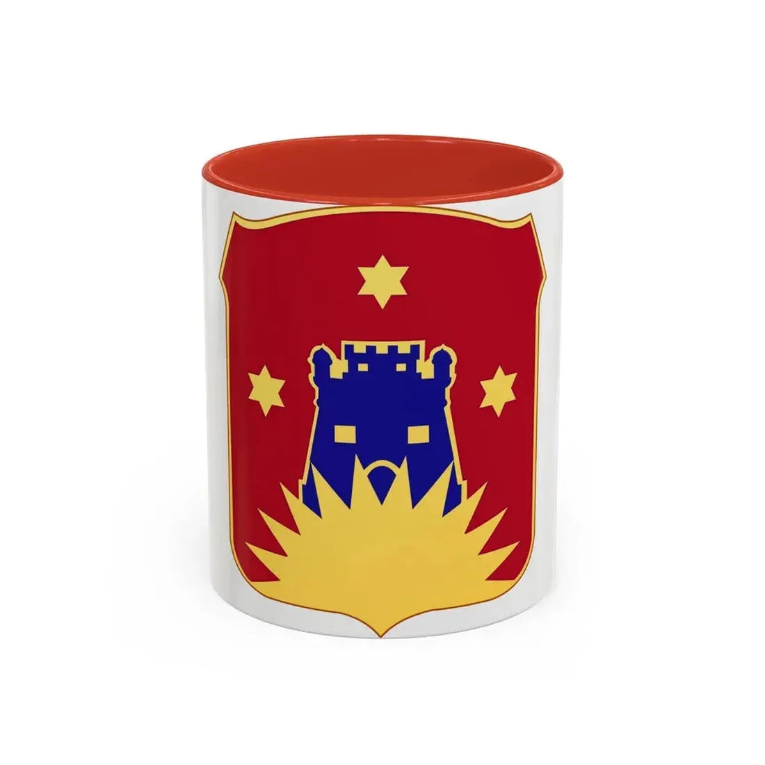 141 Engineer Battalion (U.S. Army) Accent Coffee Mug 11oz Red - Go Mug Yourself