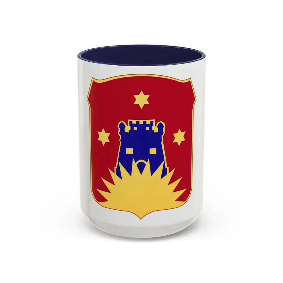 141 Engineer Battalion (U.S. Army) Accent Coffee Mug 15oz Navy - Go Mug Yourself