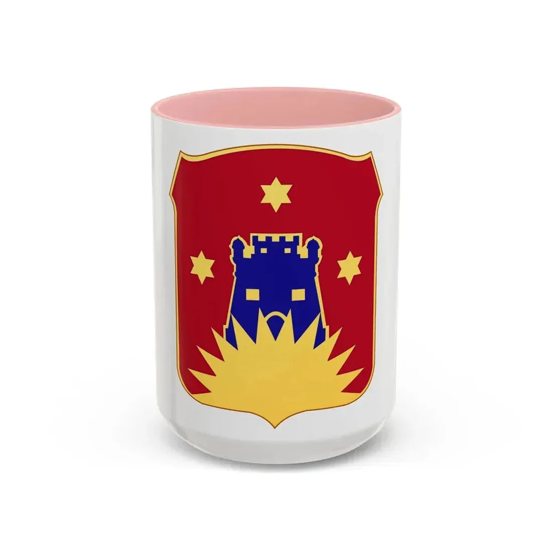 141 Engineer Battalion (U.S. Army) Accent Coffee Mug 15oz Pink - Go Mug Yourself