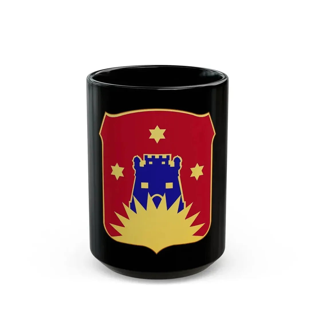 141 Engineer Battalion (U.S. Army) Black Coffee Mug 15oz - Go Mug Yourself
