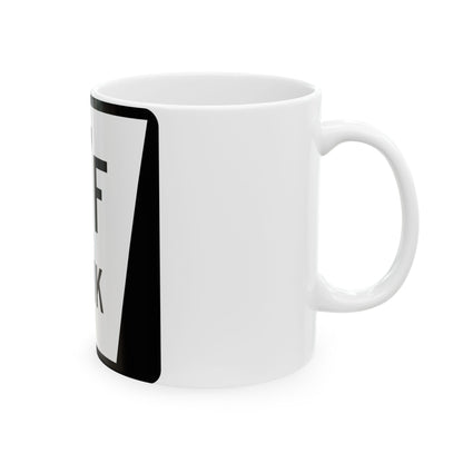 N LINK 17F (Nebraska) (Road Sign) White Coffee Mug