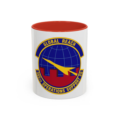 305 Operations Support Squadron AMC (U.S. Air Force) Accent Coffee Mug