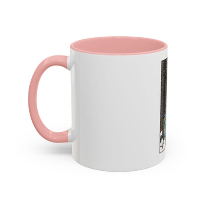 The 5 of Pentacles (Tarot Card) Accent Coffee Mug