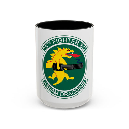 25th Fighters Sq (U.S. Air Force) Accent Coffee Mug