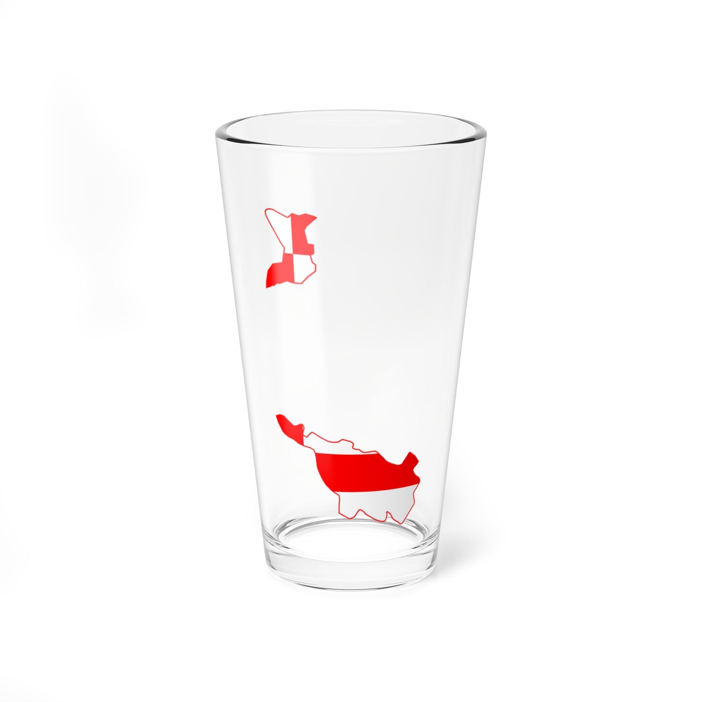 Flag map of Bremen (Germany) Pint Glass 16oz