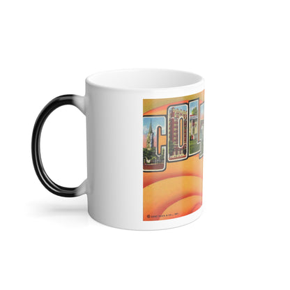 Greetings from Columbus Georgia (Greeting Postcards) Color Changing Mug 11oz