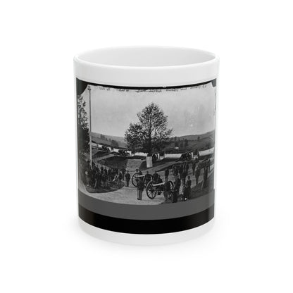 District Of Columbia. Officers And Men Of Company F, 3d Massachusetts Heavy Artillery, In Fort Stevens (U.S. Civil War) White Coffee Mug