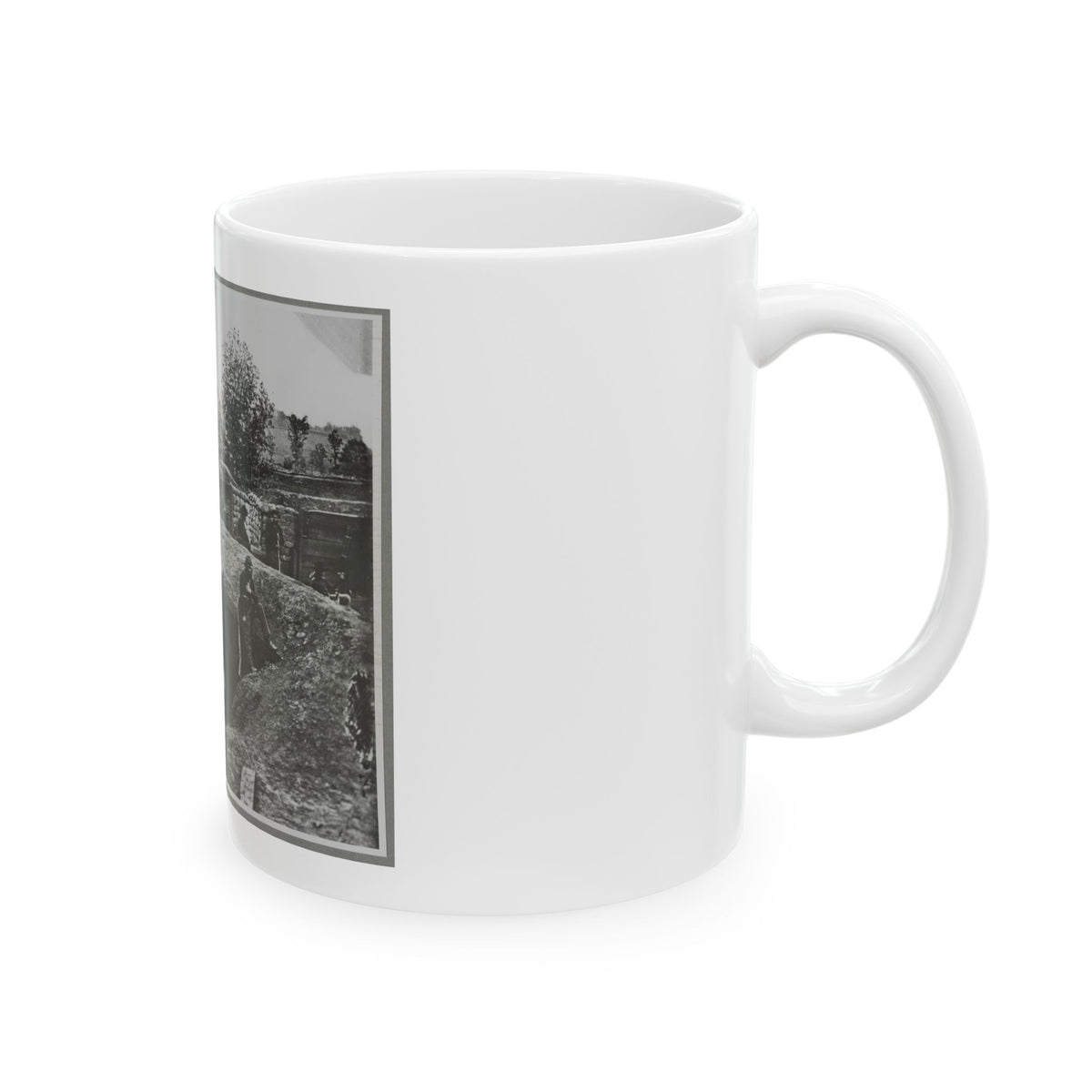 A Bomb-Proof In Front Of Atlanta, Ga. (U.S. Civil War) White Coffee Mug