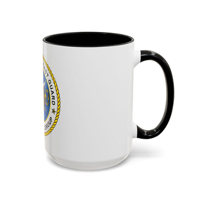 USCG Cryptologic Group (U.S. Coast Guard) Accent Coffee Mug