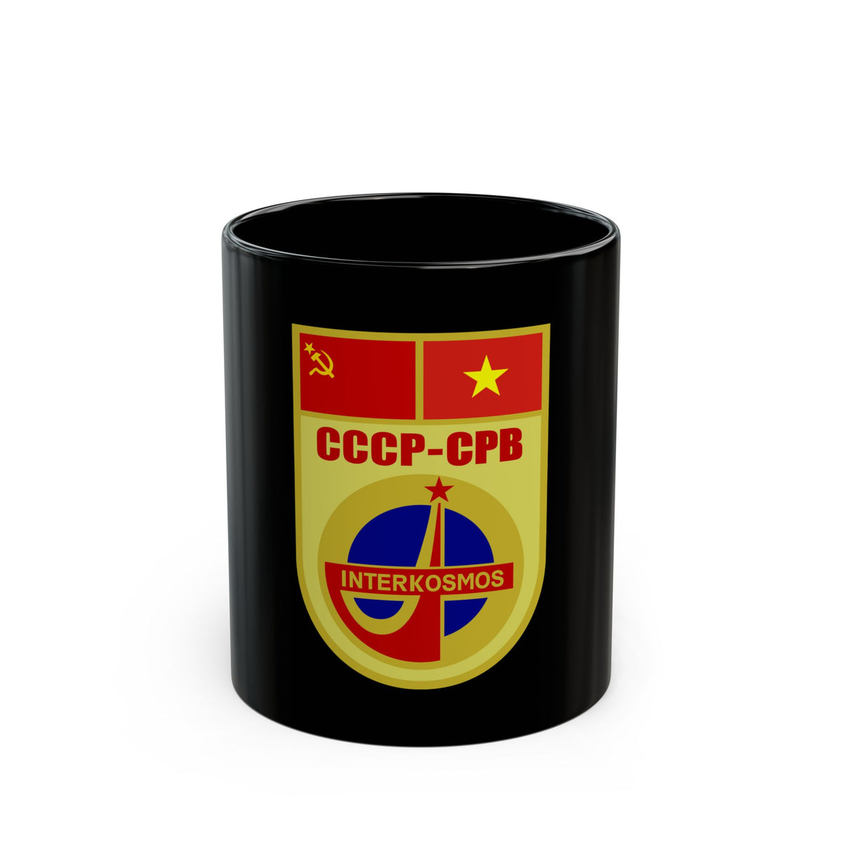Soyuz 37 (Soyuz Programme) Black Coffee Mug