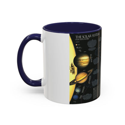 Space - Solar System- Our Sun's Family (1990) (Map) Accent Coffee Mug