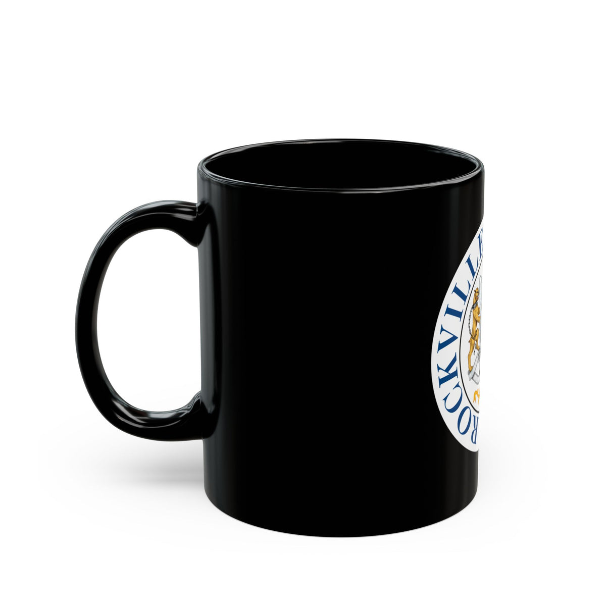 Seal of Rockville Maryland - Black Coffee Mug
