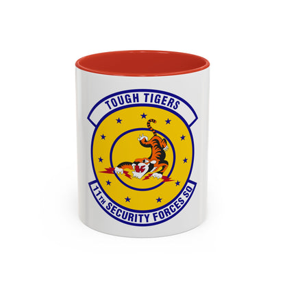 11 Security Forces Squadron USAF (U.S. Air Force) Accent Coffee Mug