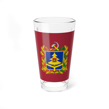 Flag of Bryansk Oblast large (Russia) Pint Glass 16oz