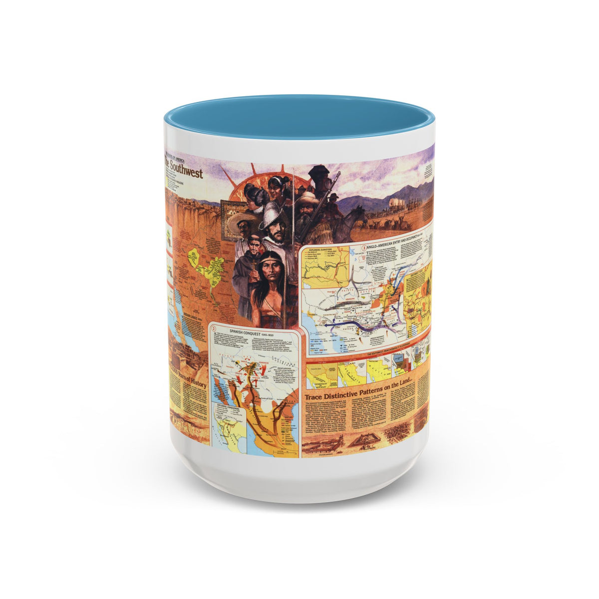 USA - Southwest 2 (1982) (Map) Accent Coffee Mug