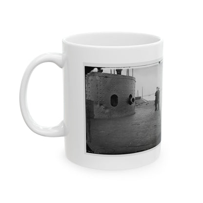 James River, Va. Deck And Turret Of U.S.S. Monitor(2) (U.S. Civil War) White Coffee Mug