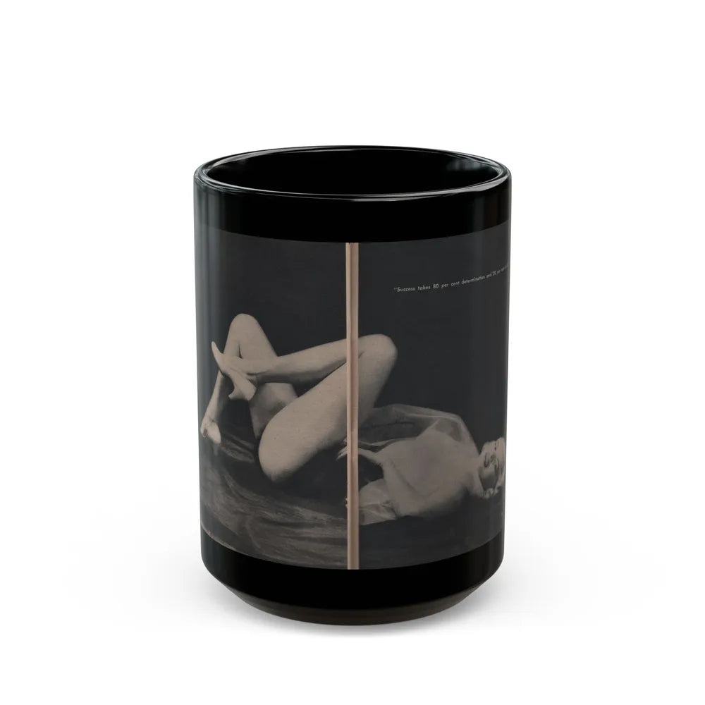 Jayne Mansfield #309 - JAYNE Pocket Magazine Pages 62 & 63 (Vintage Female Icon) Black Coffee Mug-15oz-Go Mug Yourself